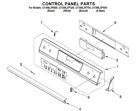Gy398lxpq00 0308054 Amana Whirlpool Range Oven Control Panel White Pn