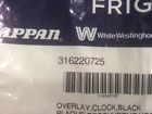 316220725-kenmore 0680277499686 Frigidaire Oem Clock Control Black Overlay