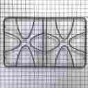 191d3071g026 Wb31t10050 Ge Genuine Oem Double Burner Grate Gray