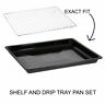 219440101 240440119 Beko Blomberg Oven Wire Shelf Enamel Drip Tray Cooker Pan