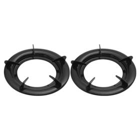 A10612452iw1dnqc 30 Days 2pcs Household Gas Stove Racks Round Brackets Kitchen Supplies Black