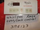 3195123 Whirlpool Range Oven-clock Control