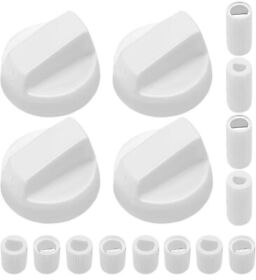 Jr0095 4 Cooking Stove Oven Range Control Switch Knob With 12 Adapters White Universal Z