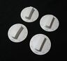 Rs386pxb01 4389574 Whirlpool Set Of White Burner Control Knobs Part Stove Range