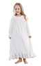 4pk-er74007733 Girls Princess Nightgown Winter Soft Fleece Long Sleeve Sleepwear For