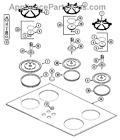 74001768 Maytag Whirlpool Genuine Range