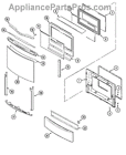 74002375 Whirlpool Range Stove Support Glass New Oem Maytag
