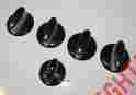 74008945 Maytag Set Of 5 Black Gray Burner Control Knobs 74008948 Stove Range