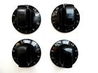 665.95781000 8272802 Sears Electric Range Set Of 4 Black Control Knobs Part