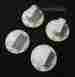 8272803 Kenmore Set Of 4 White Burner Control Knobs Stove Range Oven