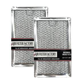 Air Filter Factory Aff73-m Microwave Grease 5 Inch X 7-5/8 3/32 Silver