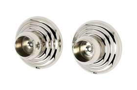 A9046-pn Alno A9046 Nickel Embassy Series Shower Rod Mounting Bracket Set