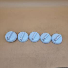 5a98 Amana Set Of 5 Whirlpool Range Burner Knob Kip Oem Genuine Gas Stove White
