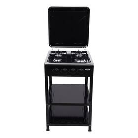 2952632 Aoidfoa 4-burner Natural Gas Stove Portable Outdoor Camping Grill With 2-tier Storag