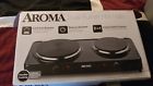 Aroma In Dual Burner Portable Hotplate