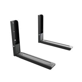 Avf 752752003777 Steel Universal Wall-mounted Microwave Brackets In Black Set Of 2