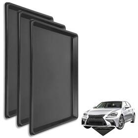 Axqmy 732249724682 3 Pcs Extra Large Oil Drain Pan For Under Car - 35.4 X 24 X1.4 Inches Durabl