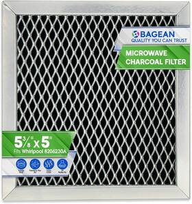 8206230a Bagean Microwave Charcoal Filter 5.35 Inch X 5.03 For Maytag And Black