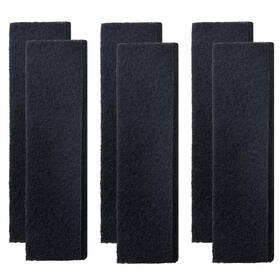 Fgmicrowavefilter-06 Beaufan 6 Pack Otrfilter Otrfilter1 Pureair Carbon Microwave Filter Replacement Black