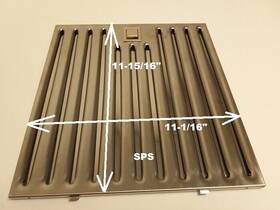 Z200120 Bertazzoni Genuine Range Hood Stainless European Baffle Filter Original