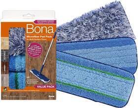 Ax0003603 Bona Microfiber Pad 3-pack Includes Dusting 3 Count Pack Of 1 Blue