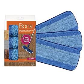 Ax0003606 Bona Mop Microfiber 3 Count Pack Of 1 For Hardwood And Hard-surface Floors