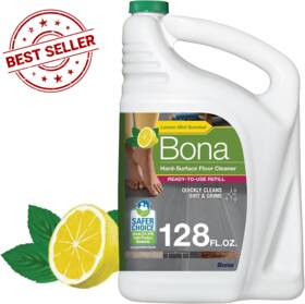 Wm700018172 Bona Multi-surface Floor Cleaner Refill - 128 Fl Oz Unscented For
