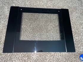 00246544 Bosch Oven Upper Outer Door Panel Part # 246544 Black No Logo