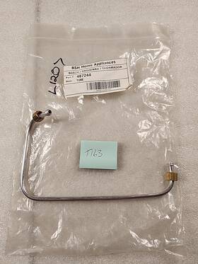 00487244 Bosch Tubing 1/4 Gas Supply Cv/fb For Thermador Range 1051908