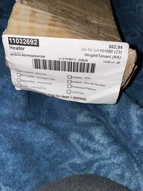 11032692 Bosch Oem Heating Element