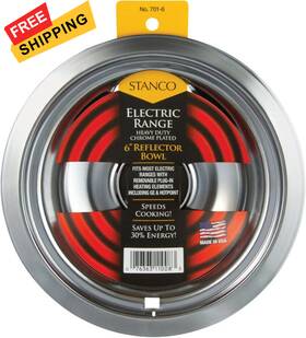 701-6 Brand Stanco Metal Prod 6 Inch Chrome Reflector Bowl
