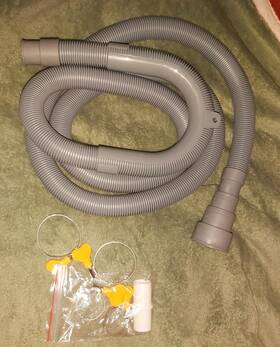 Branded 043679161467 6.5 Ft Universal Washing Machine Drain Hose Extension Kit With 4 Clamps Adapter
