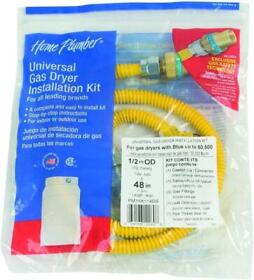 Pm15x114ds Brass Craft 4 Ft. Gas Dryer Connector Kit Auto Shut Off