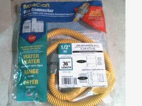 Cssd45r-36p Brasscraft Gas Connector 1/2 In Mip X Fip Stainless Steel 36