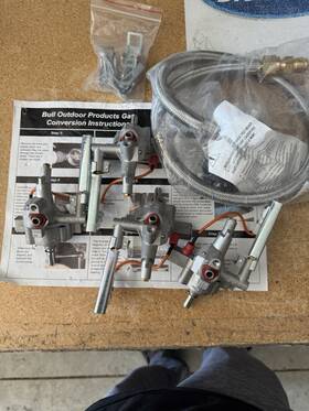 17468-ob Bull Outdoor Products Conversion Kit For Angus Lonestar Select And Outlaw Gas Grills Propane To