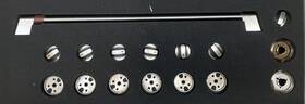 Cxpr6hkpmbz Caf 36 Inch Brushed Brass Handle And Knob Set For Pro Range Top