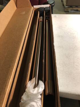 Cxwd0h0pmbz Cafe Handle Set For Caf Double Ovens - Brushed Bronze