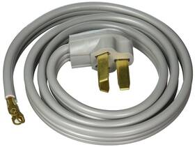 Certified Appliance Accessories 086844910828 50-amp Power Cord 3 Prong Range Wires With Eyelet Connecto