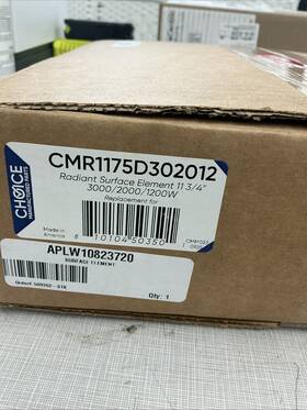 Choice Manufactured Parts Cmr1175d302012 Range Stove Radiant Burner Element Eye 11 3/4 Inch 3000w W Wire Kit