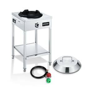 Concord 877769009038 Professional Vortex Burner Stainless Steel Commercial Wok Range Single Concord 877769009038 Professional Vortex Burner Stainless Steel Commercial Wok Range Single