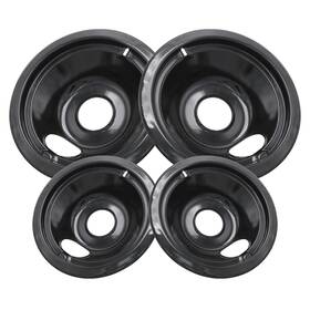 Czkb-dp-98236 Cozzivita Ge Black Stove Drip Pans 10 Energy Save By Enamel Spraying Prevent Bending A