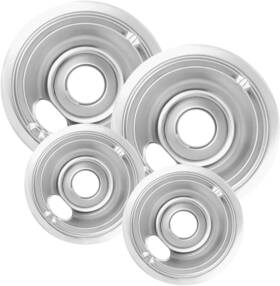 Hg-kb-dp-98231 Cozzivita 4-piece Drip Pans Set - Compatible With Ge Stoves Chrome Finish Electric Stove Hg-kb-dp-98231 Cozzivita 4-piece Drip Pans Set - Compatible With Ge Stoves Chrome Finish Electric Stove