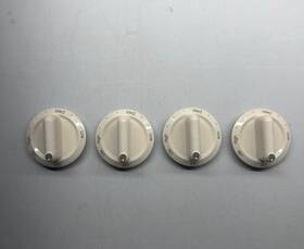 5d83 Crosley Set Of 4 White Plastic Gas Stove Range Timer Control Knobs Kip