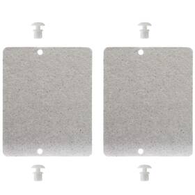 Wb34x21271 Ctuoptuo 2 Pcs And 3026729 Microwave Waveguide Mica Cover 3-3/8 X 4-1/8 Gray
