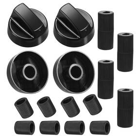 Cy24320 Cykemo 4 Pack Universal Control Knobs With 12 Adapters - Wide Appli