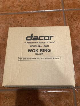 100115 Dacor Wok Ring Model Awr Black