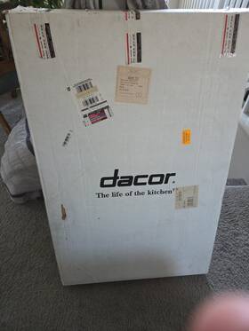 Rsd30sd Dacor 66996s Stainless And Glass Door Front Brand New