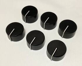 82615 Dacor Lot Of 6 Black Range Knobs Part # Stove Cooktop