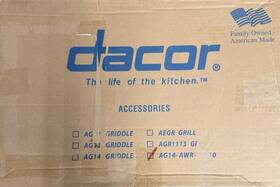 Ag14-awr-asp10 Dacor Ag1424 Griddle Plate- Inch 14x22 New Open Box