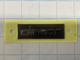 Dhd36u990is Dacor 36 Inch Range Hood Ss Badge Only 3 1/2 Metal